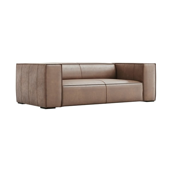 Jasnobrązowa skórzana sofa 212 cm Madame – Windsor & Co Sofas-image-2