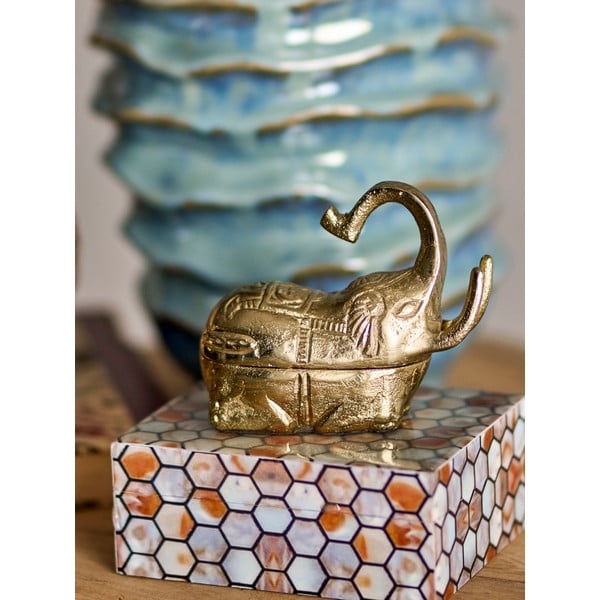 Pojemnik dekoracyjny z żywicy polimerowej 13x10x5 cm Domino – Bloomingville-image-2