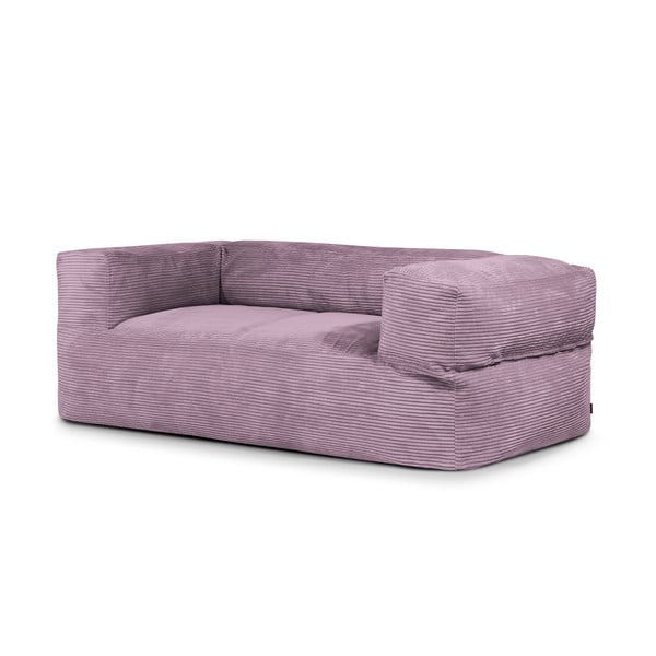 Fioletowy sztruksowy worek do siedzenia Sofa MooG – SLOWDOWN
