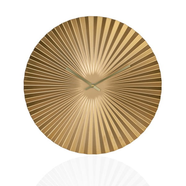 Złoty zegar ścienny Andrea House Origami, 40 cm