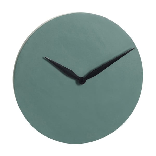 Ciemnozielony zegar ścienny J-Line Modern, ⌀ 40 cm