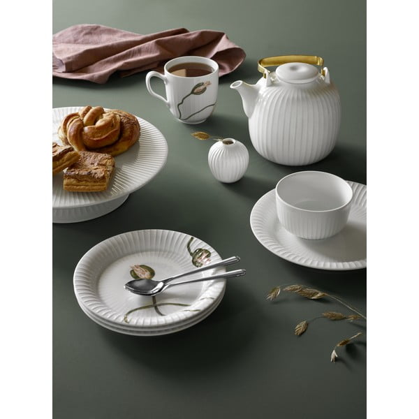 Biały porcelanowy talerz Kähler Design Hammershoi, ⌀ 22 cm-image-1