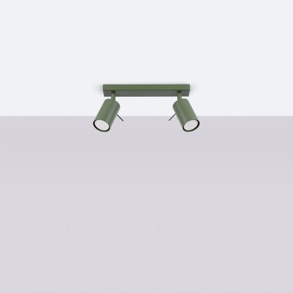Zielona lampa punktowa 6x30 cm Etna – Sollux-image-4