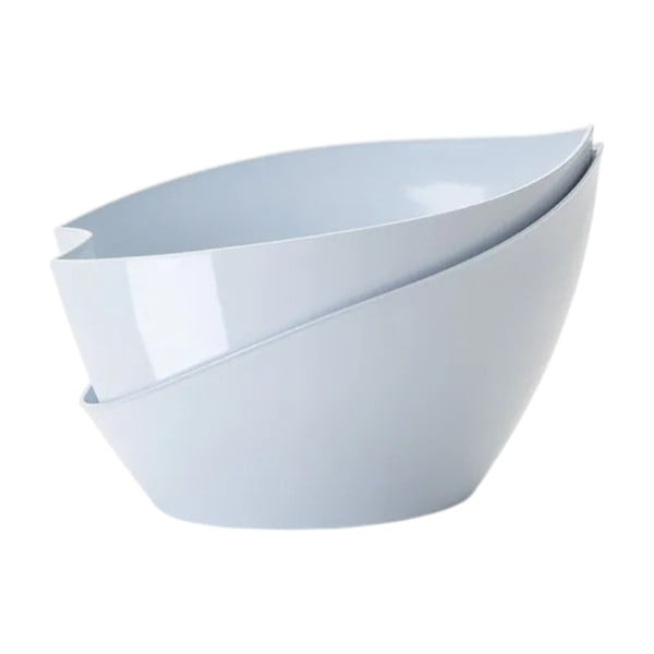 Niebieska doniczka z systemem nawadniania Plastia Doppio