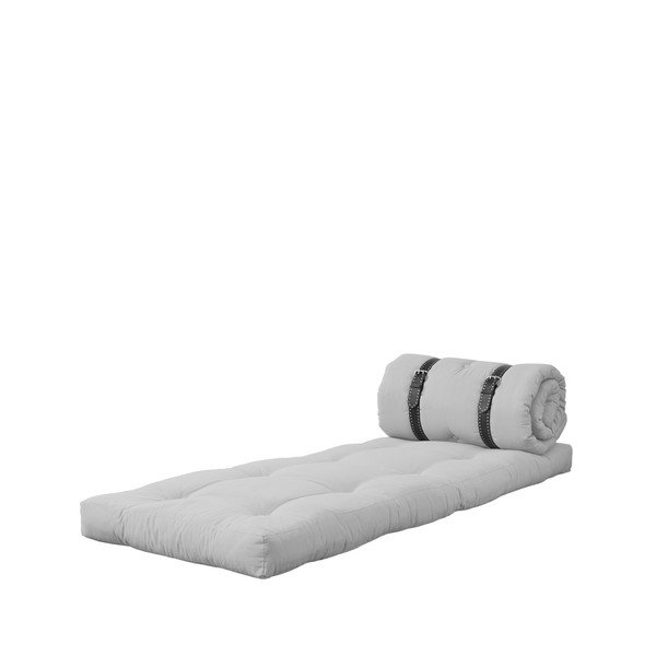 Fotel rozkładany z wyszywanym paskiem Karup Buckle Up Light Grey-image-4