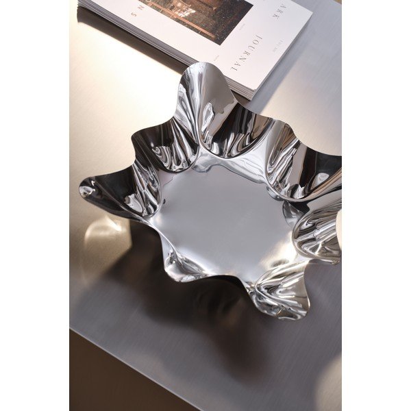 Metalowa misa w kolorze srebra Dolce – Jotex-image-1