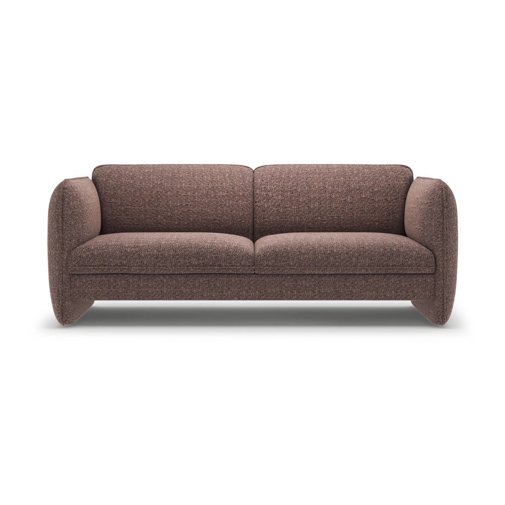 Brązowa sofa z tkaniny szenilowej 204 cm Georgia – Micadoni