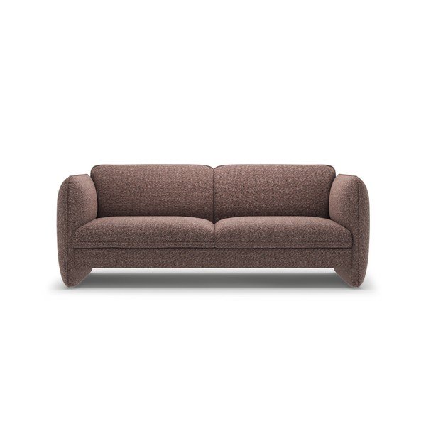 Brązowa sofa z tkaniny szenilowej 204 cm Georgia – Micadoni 