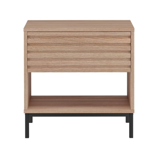 Szafka nocna z blatem w dekorze dębu w naturalnym kolorze Celine – Støraa-image-2