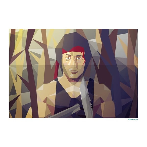 Plakat
  The Art of TV & Film Rambo Face