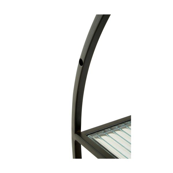 Czarna/w naturalnym kolorze wielopoziomowa metalowa półka 61 cm Mataram – Premier Housewares-image-4
