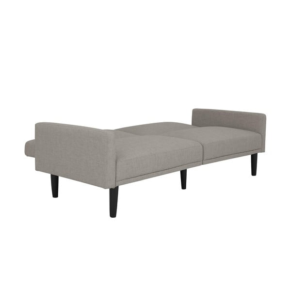 Jasnoszara sofa rozkładana 198 cm – Støraa-image-4