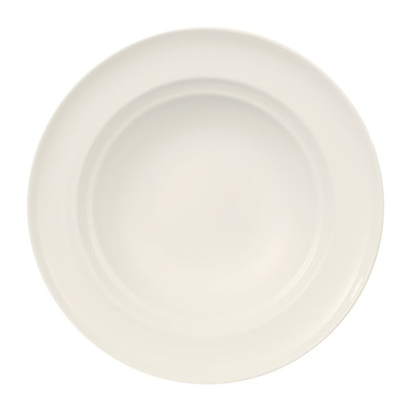 Biały porcelanowy talerz głeboki Like by Villeroy & Boch Group, 23 cm