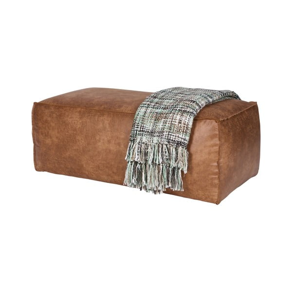 Koniakowy podnóżek z imitacji skóry Rodeo – WOOOD-image-4