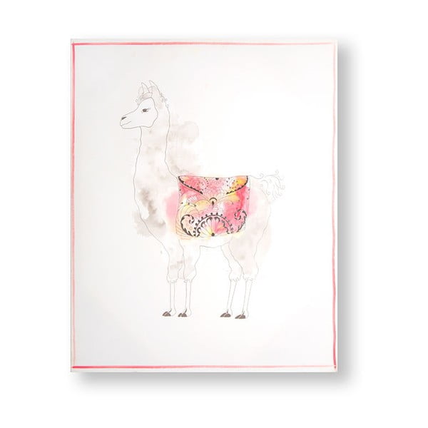 Obraz Graham & Brown Lucky Llama, 40x50 cm