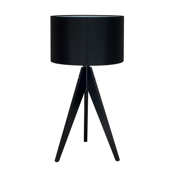 Czarna lampa stołowa 4room Artist, czarna lakierowana brzoza, Ø 33 cm
