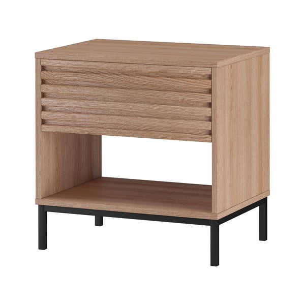 Szafka nocna z blatem w dekorze dębu w naturalnym kolorze Celine – Støraa