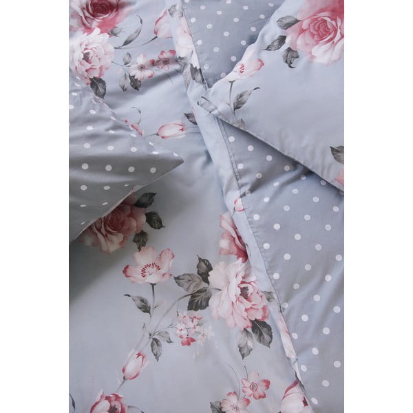 Szara bawełniana pościel dwuosobowa Bonami Selection Belle, 200x220 cm-image-1