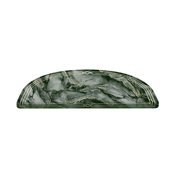 Zielone dywaniki na schody zestaw 16 szt. 65x20 cm Marble Dream – Vitaus