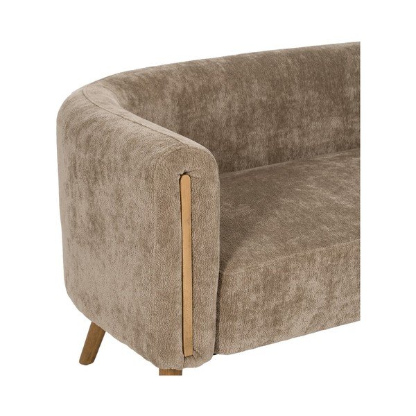 Brązowa sofa  z tkaniny szenilowej 142 cm Birch – Ixia-image-4