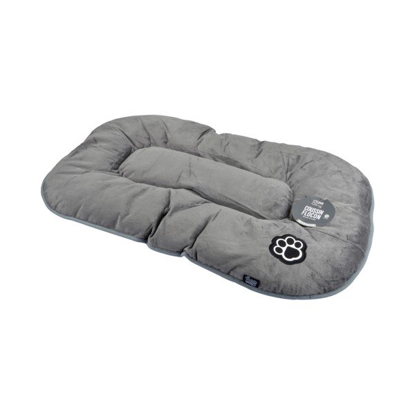 Szare zamszowe legowisko dla psów 61x38 cm Flakes – Love Story-image-2