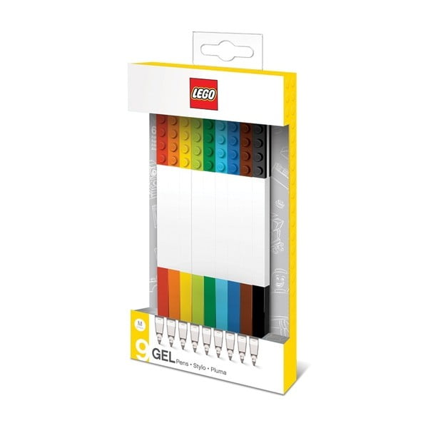 Komplet 9 długopisów żelowych LEGO® Mix