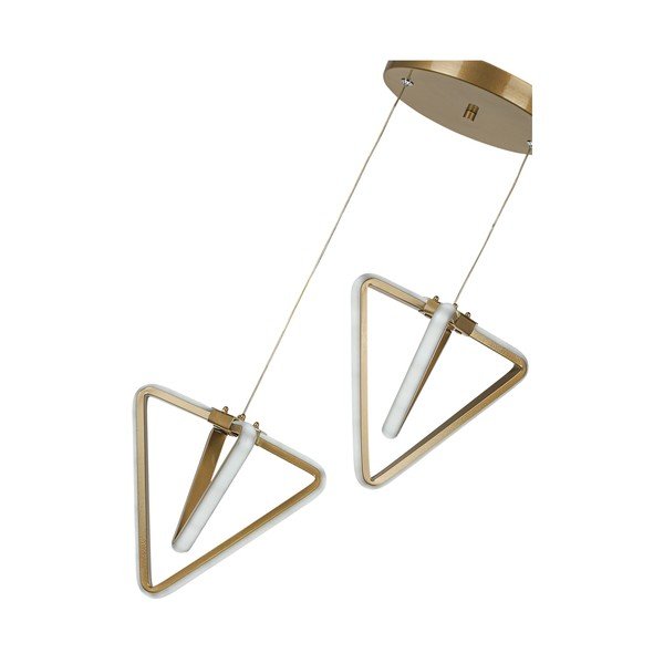 Metalowa lampa wisząca LED w kolorze brązu ø 20 cm Baris – Squid Lighting-image-3