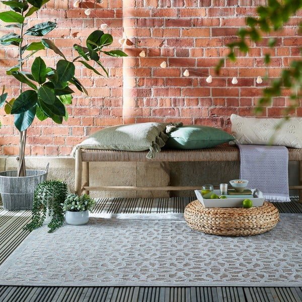 Szary dywan odpowiedni na zewnątrz 230x160 cm Argento – Flair Rugs-image-1