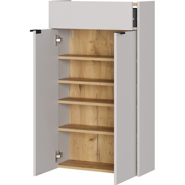 Kremowa szafka wisząca 56x97x22 cm Ameca – Germania-image-3