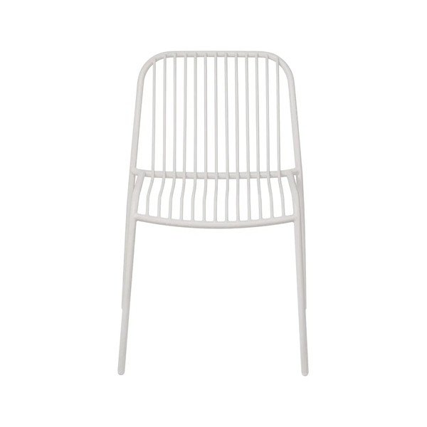 Jasnoszare metalowe krzesło ogrodowe Yua Wire – Blomus-image-2