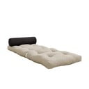 Szarobeżowy materac futon 70x200 cm Wrap Linen Beige/Dark Grey – Karup Design