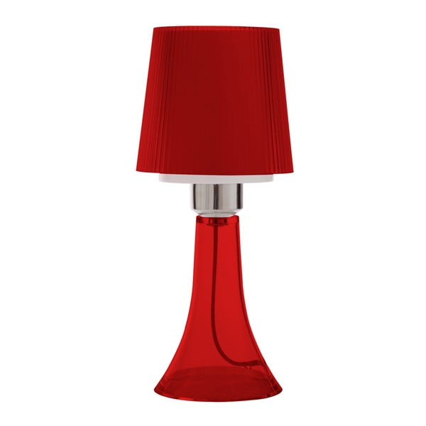 Czerwona lampa stołowa Mauro Ferretti Paralume