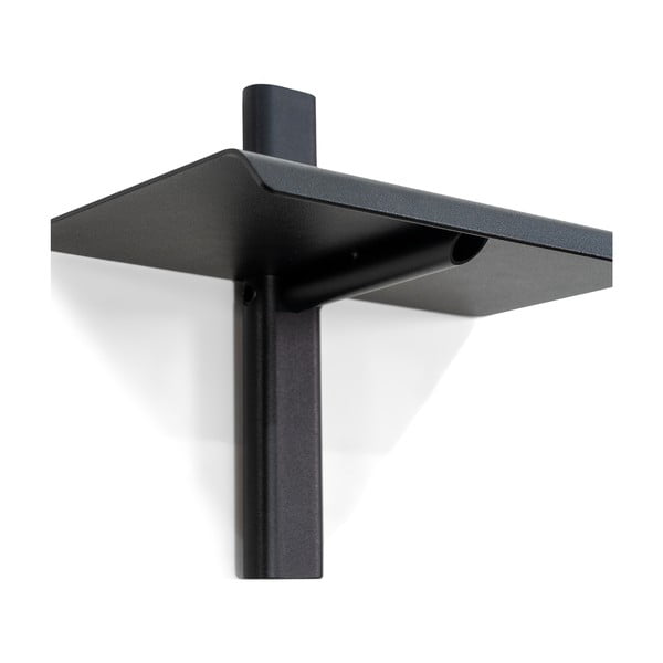 Czarna metalowa półka 28 cm Hola – Spinder Design-image-2