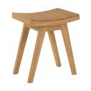 Stołek z litego drewna tekowego w naturalnym kolorze Vicentina – Kave Home