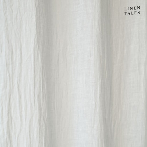Biała lniana firanka 130x170 cm White – Linen Tales-image-2