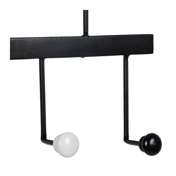 Czarny metalowy wieszak ścienny – Ixia-image-4