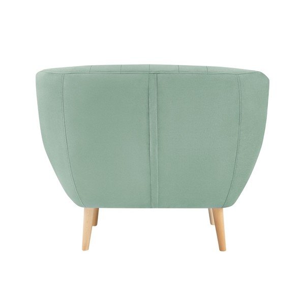 Miętowy aksamitny fotel Mazzini Sofas Sardaigne-image-4
