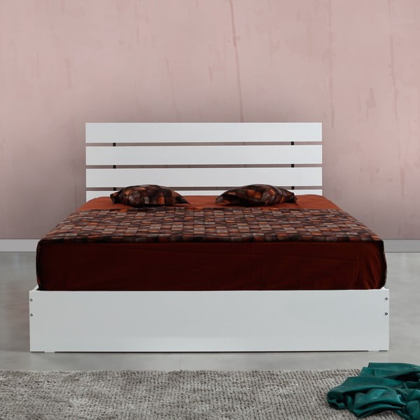 Białe łóżko dwuosobowe 180x200 cm Fuga – Kalune Design-image-2