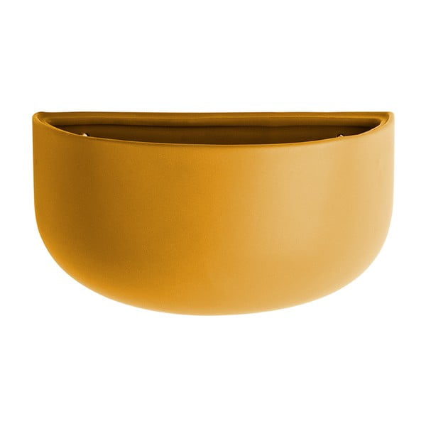 Matowa żółta ceramiczna doniczka ścienna PT LIVING Nest-image-1