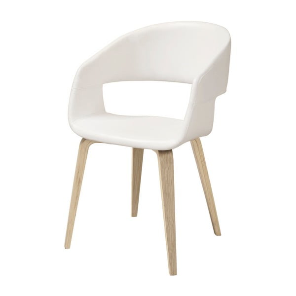 Białe krzesło do jadalni Interstil Nova Nature Poplar