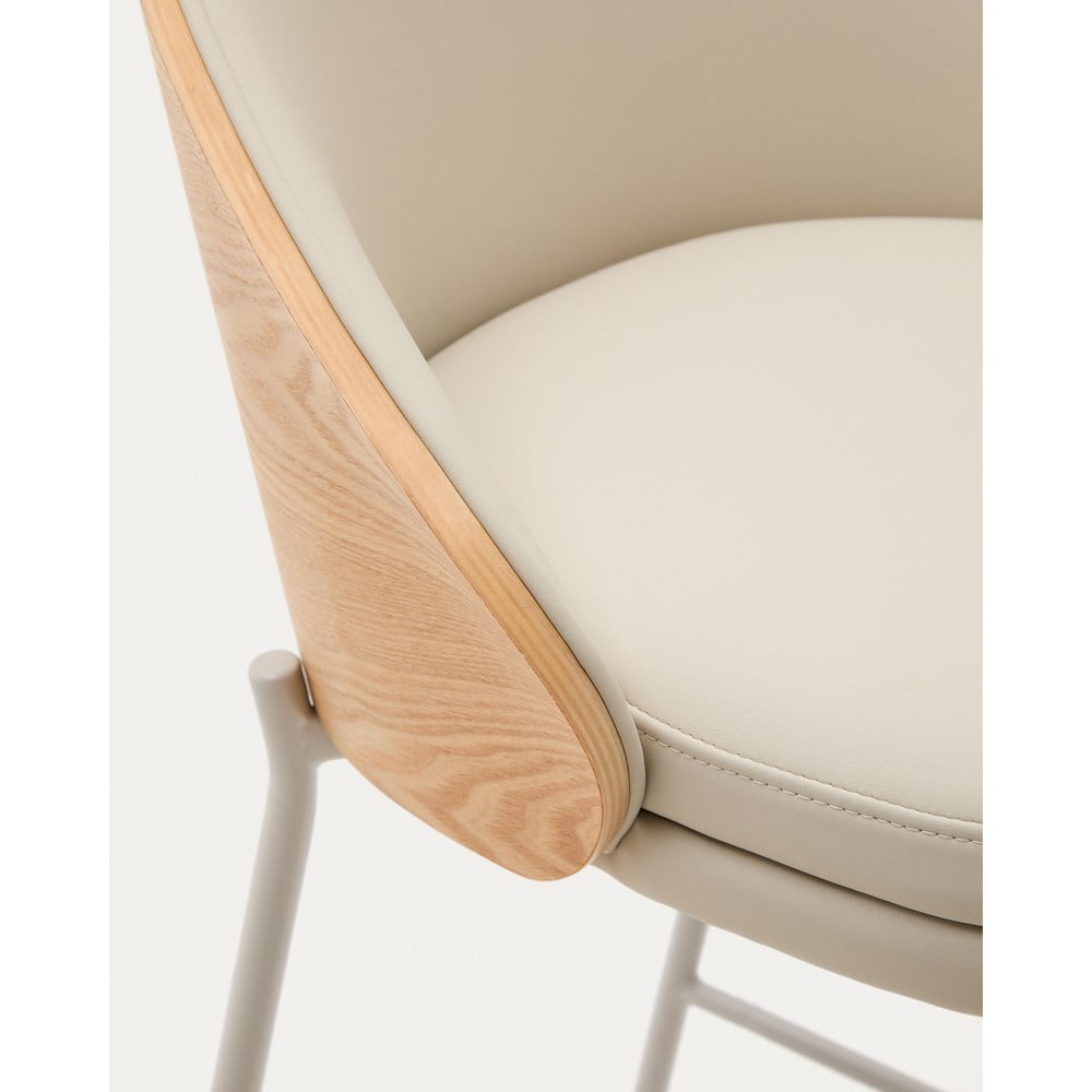 Beżowo-naturalny hoker (wysokość siedziska 65 cm) Eamy – Kave Home (zdjęcie 3)