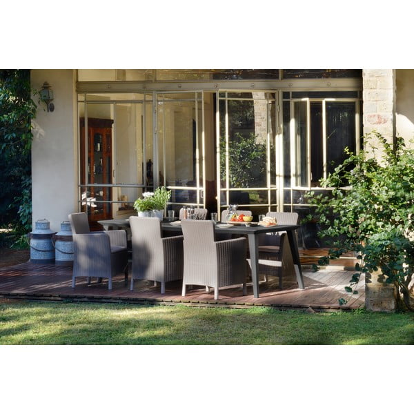 Jasnobrązowy plastikowy fotel ogrodowy Trenton – Keter-image-2