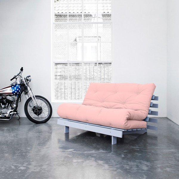 Sofa wielofunkcyjna Karup Roots Cool Gray/Pink Peonie-image-1