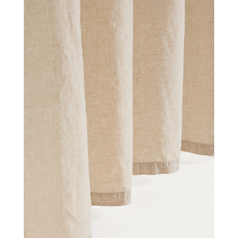 Beżowa bawełniana zasłona 140x270 cm Nolira – Kave Home (zdjęcie 5)