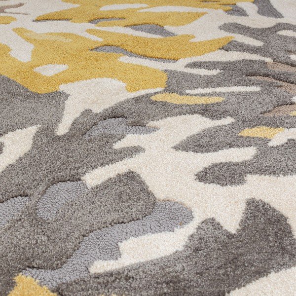 Szaro-żółty dywan Flair Rugs Soft Floral, 160x230 cm-image-2