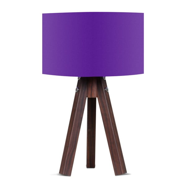 Lampa stołowa z fioletowym abażurem Kate Louise Kahve