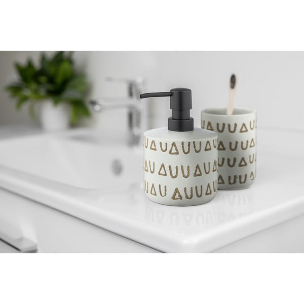 Beżowy ceramiczny kubek na szczoteczki do zębów Avila – Wenko-image-4