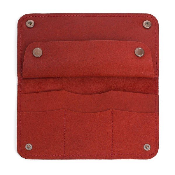 Czerwony portfel skórzany Woox Triviala Purpurea-image-2