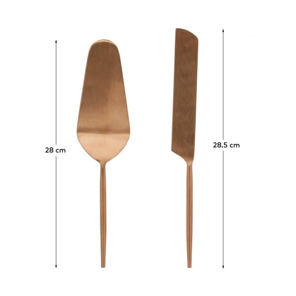 Zestaw noża i łopatki do ciast ze stali nierdzewnej 2 szt. Kelda – Kave Home-image-3