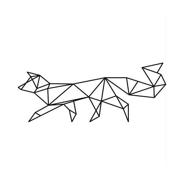 Naklejka Ambiance Origami fox-image-3